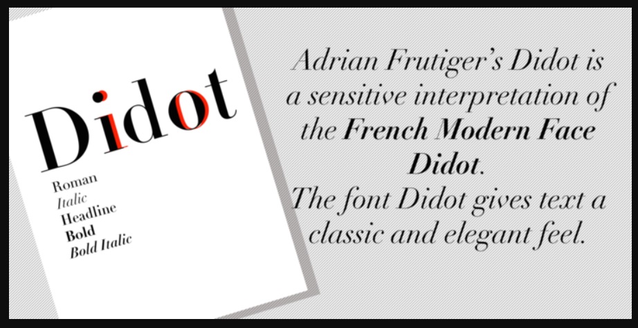 Didot Font