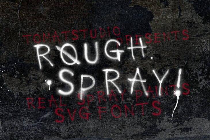 10 Badass Spray Paint Fonts That Show Off Your Urban Roots HipFonts   RoughSpraySVG 730x487 