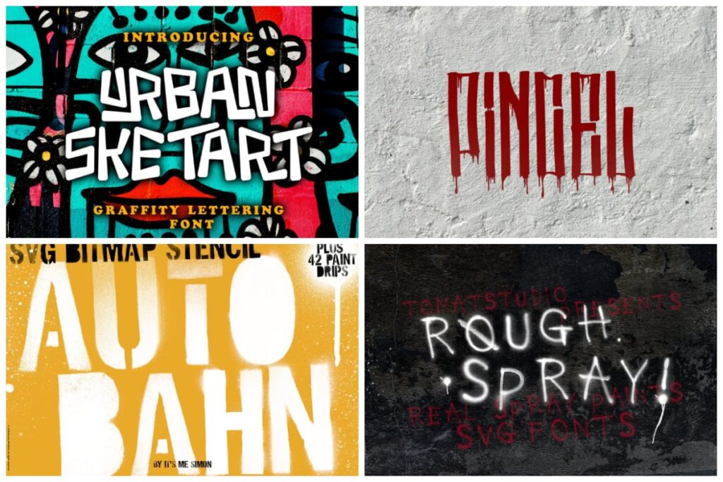 10 Badass Spray Paint Fonts That Show Off Your Urban Roots Hipfonts