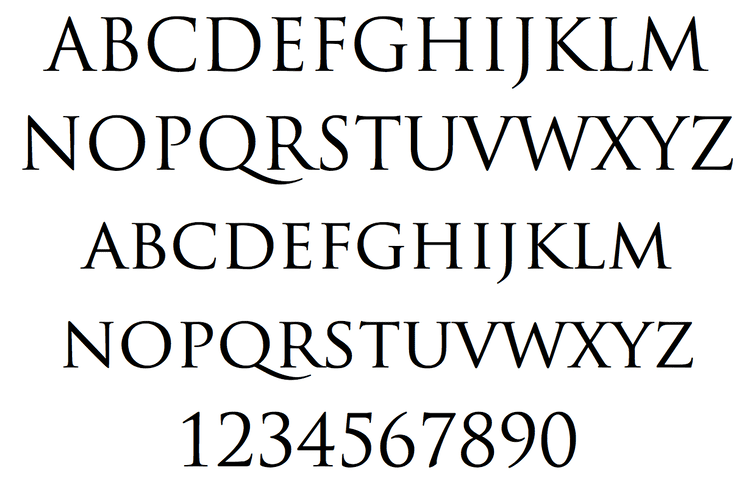 Trajan Typeface
