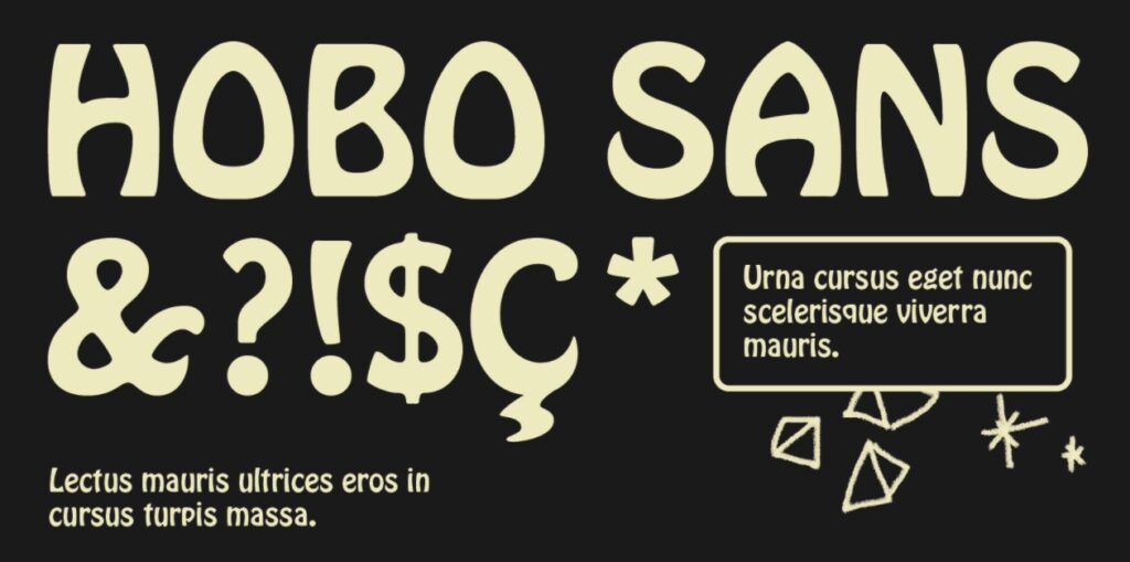 FREE Hobo Font To Give Your Works a Simple Art Nouveau Style | HipFonts