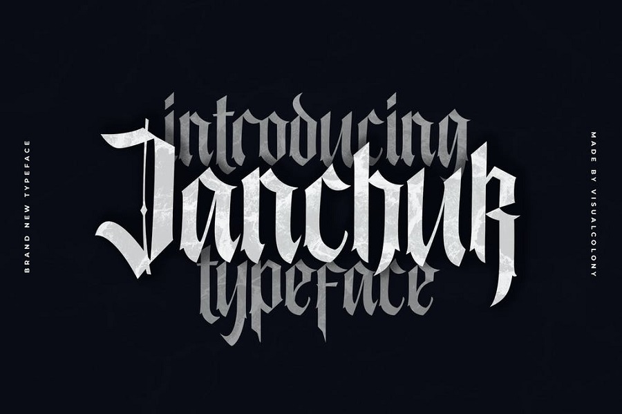 gothic fonts for instagram