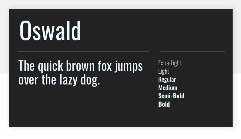 Oswald Font