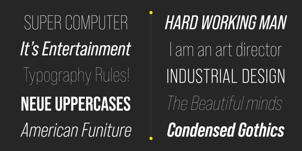 Bebas Neue Font samples