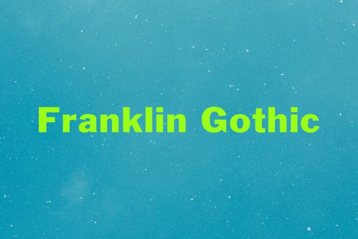 Franklin Gothic Typeface min