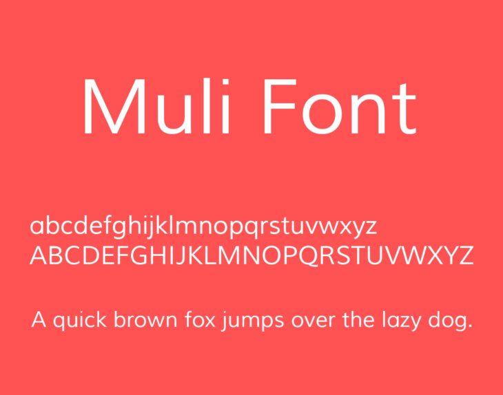 Muli font style