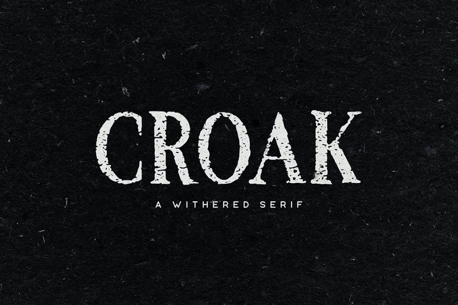 Croak Typeface min