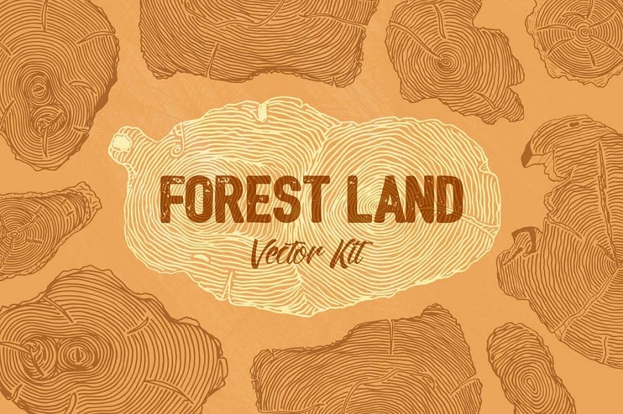 Forest Land Vector Kit min