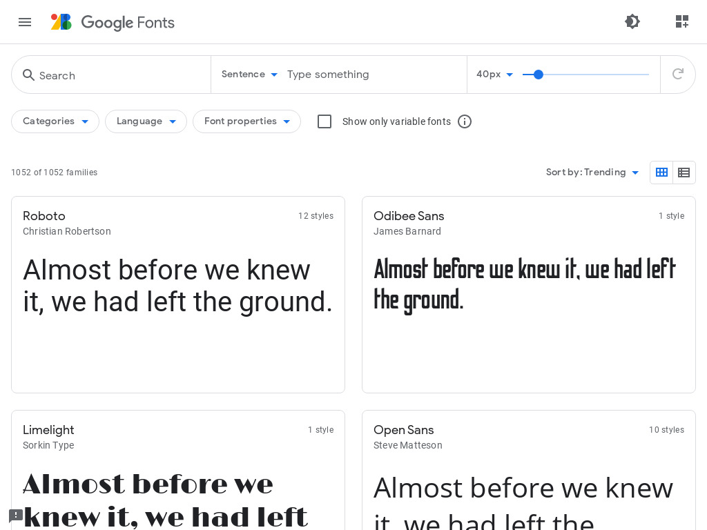 Google Fonts