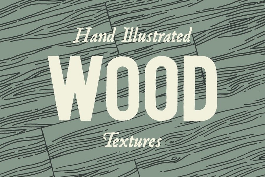Hand Illustrated Wood Texture min