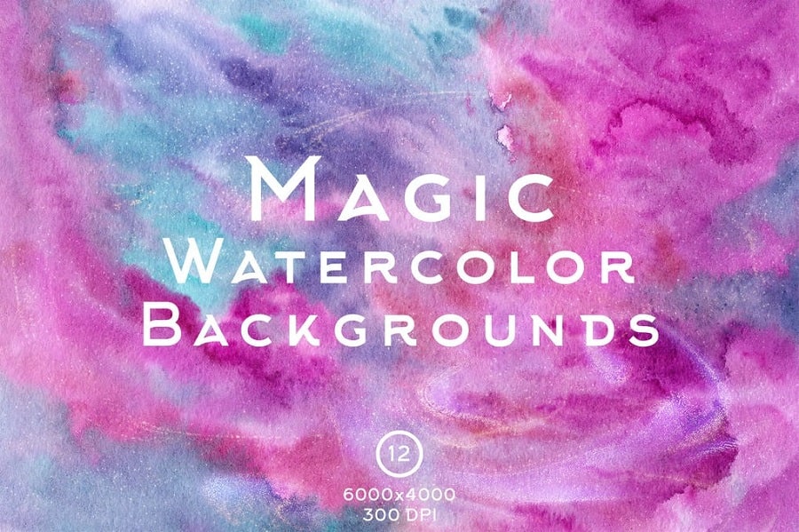 Magic Watercolor Backgrounds min