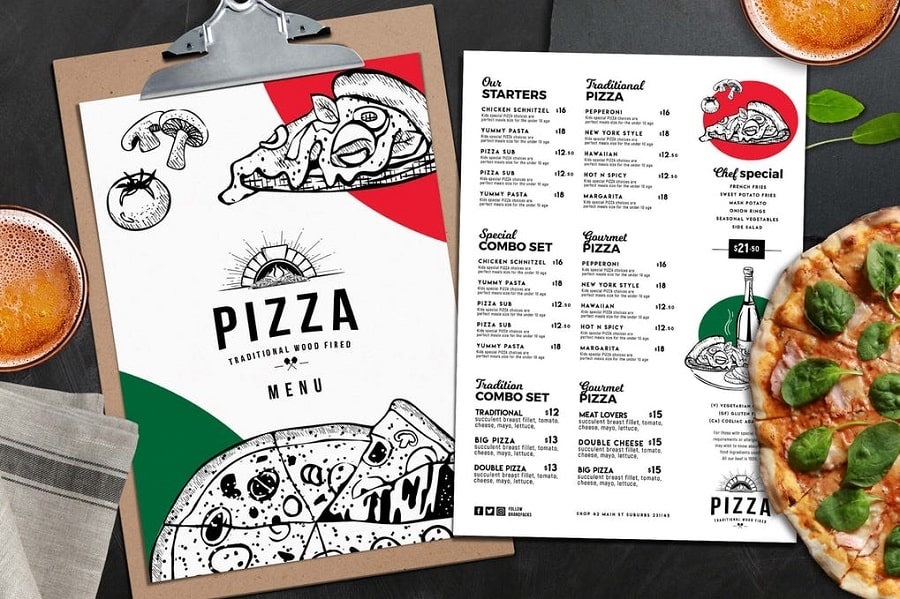Pizza Italian Restaurant Flyer 1