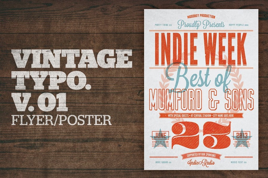Vintage Typography Poster V01 1
