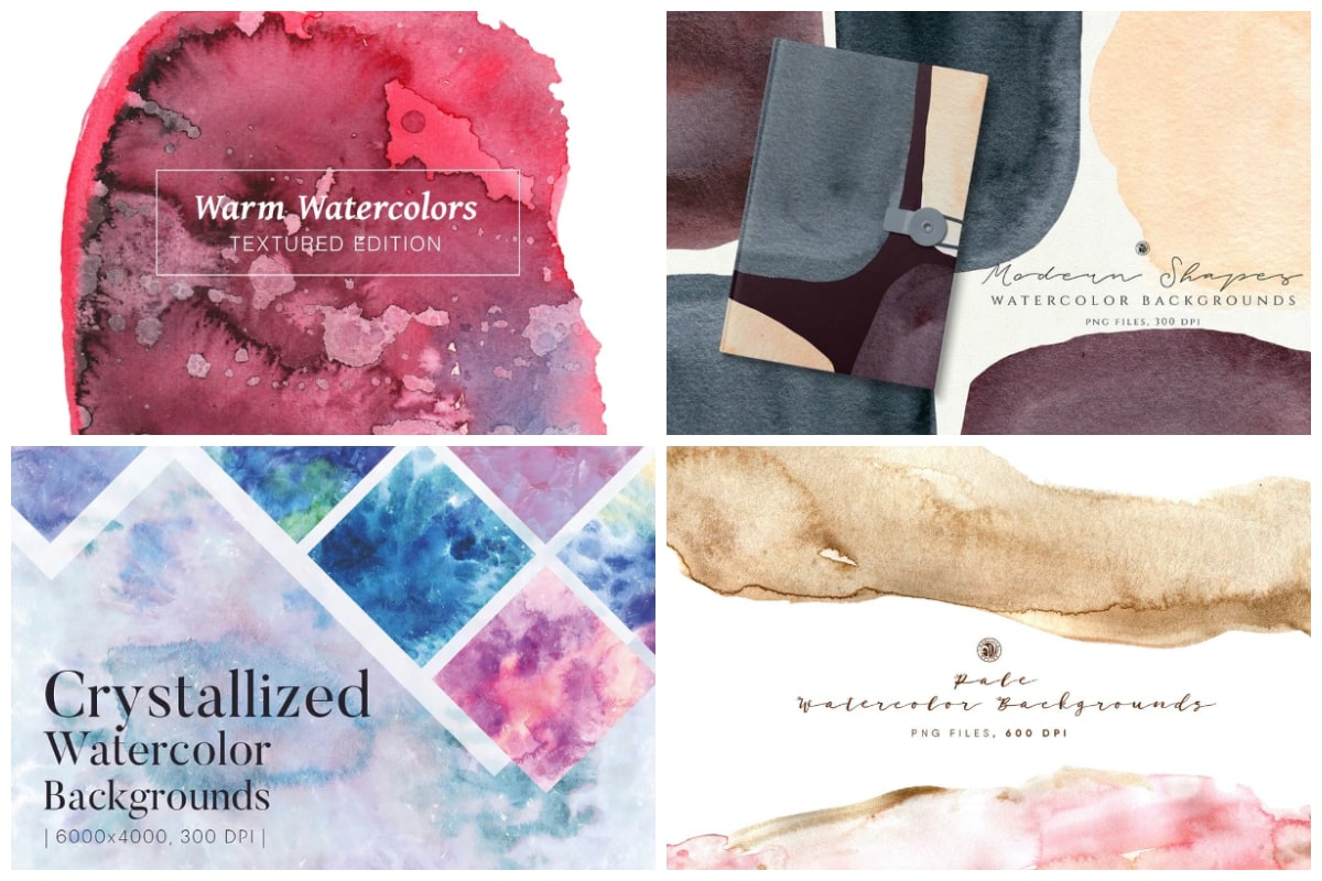 Watercolor Backgrounds cover min