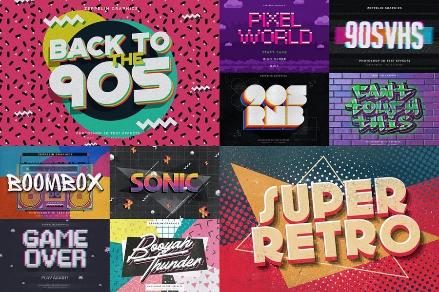 90s Text Effects min