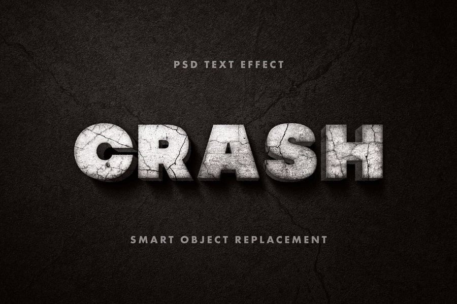 Crashed Text Effect min