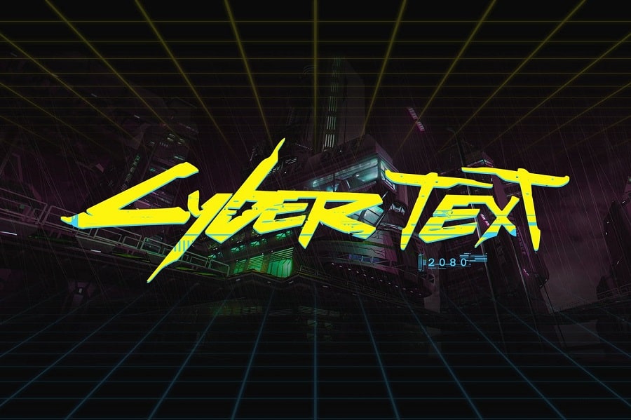 CyberPunk Text Effect min