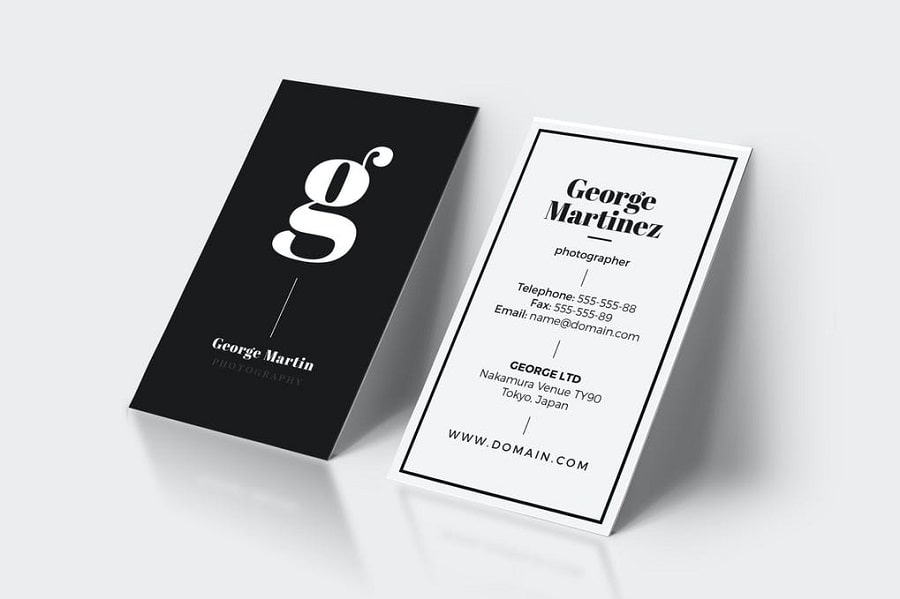 Business Card black min