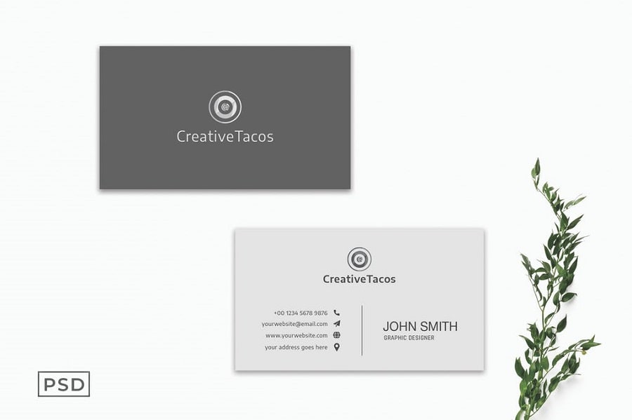 Creative Minimal Business Card min