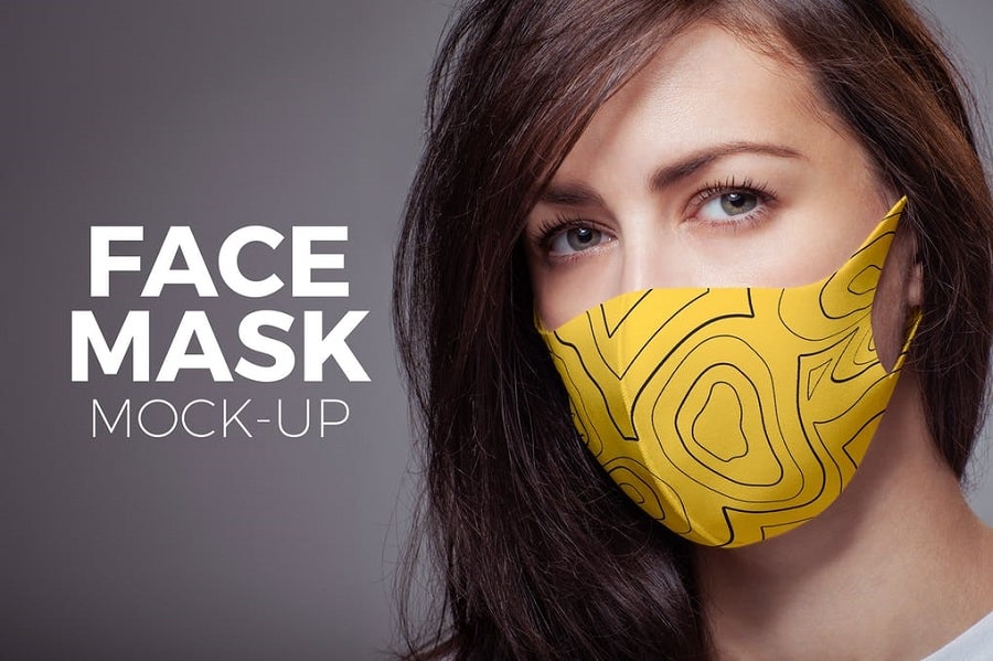 Face Mask Mock up female min