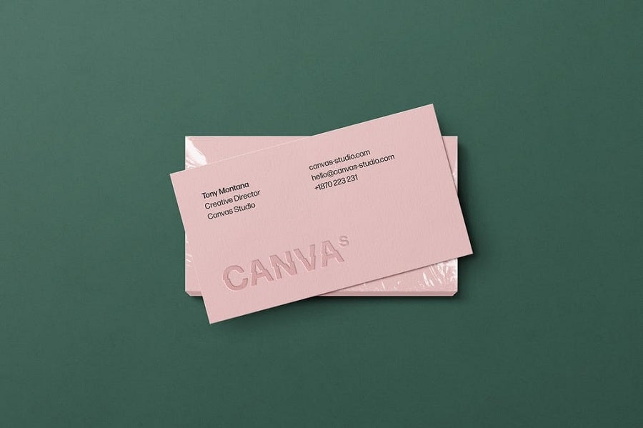 Stacked Business Card Mockup min
