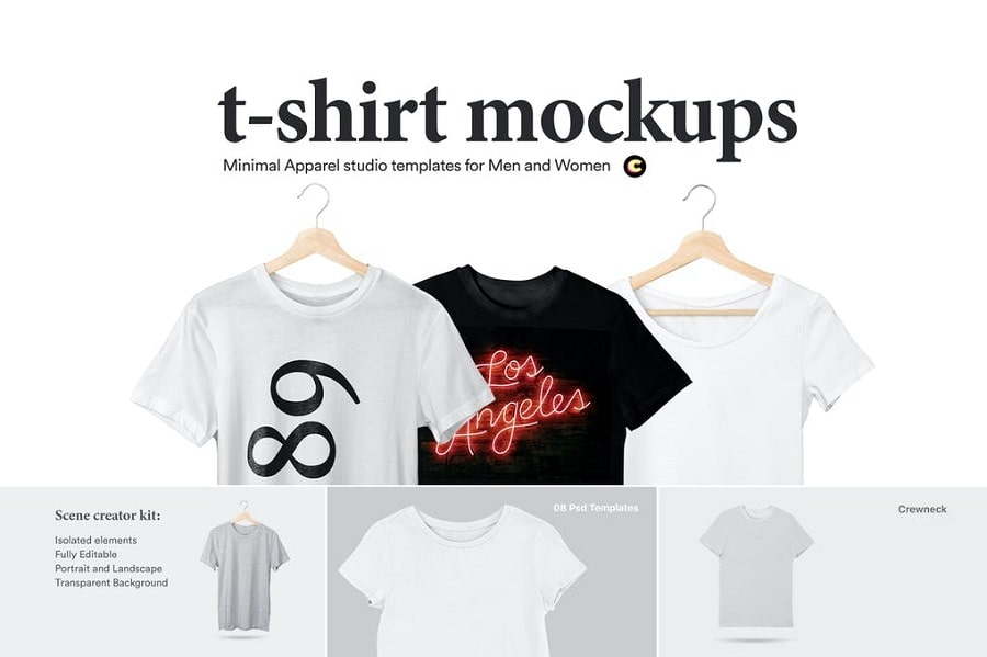 21 T Shirt Mockups That Will Make Your Audiences Do A Double Click Hipfonts