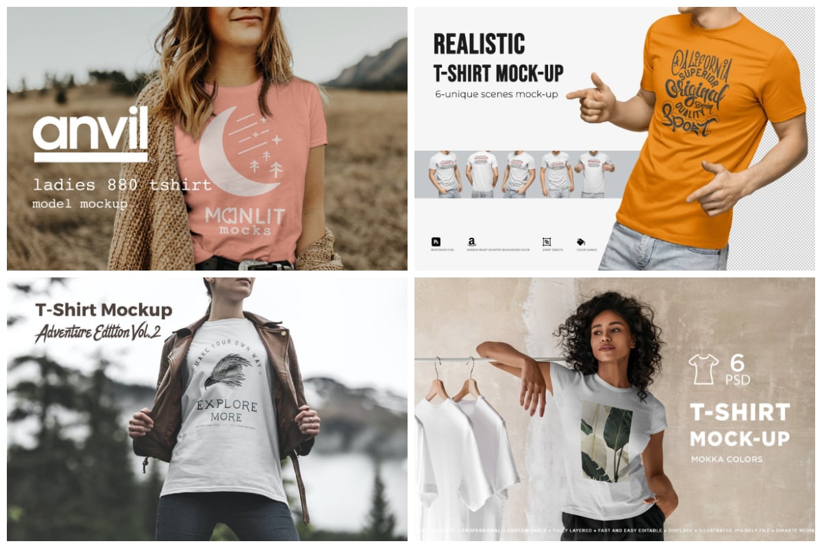 Download 21 T Shirt Mockups That Will Make Your Audiences Do A Double Click Hipfonts