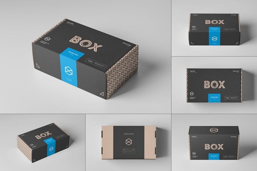 Carton Box Mockup min