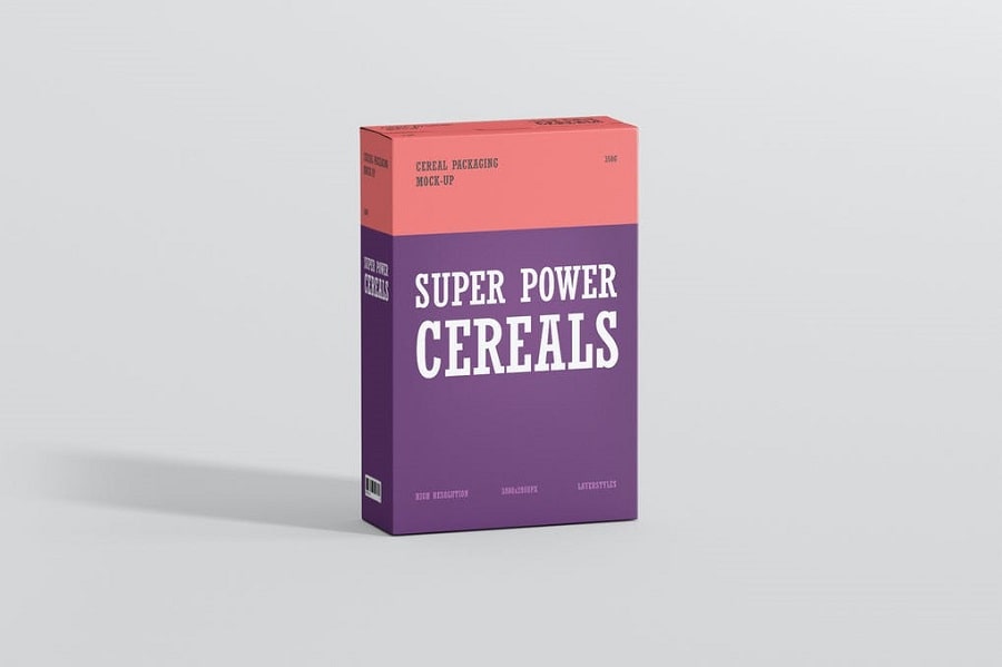 Cereals Box Mockup min