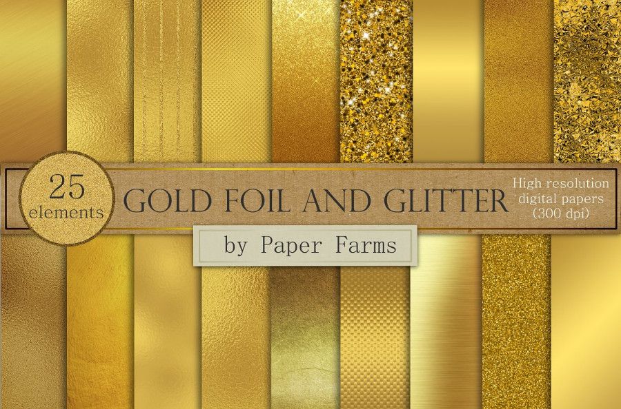 GoldFoilGlitterPaperForms