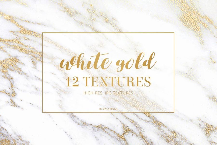 White gold marble texture