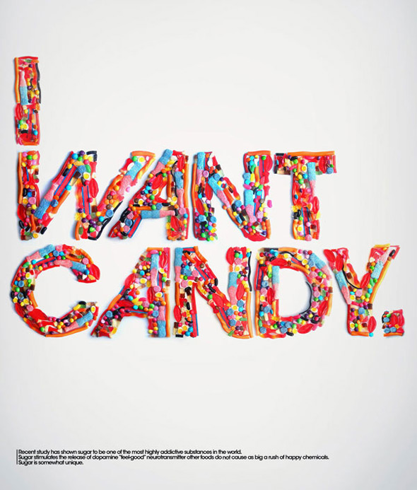 candy poster from cssdesignawards