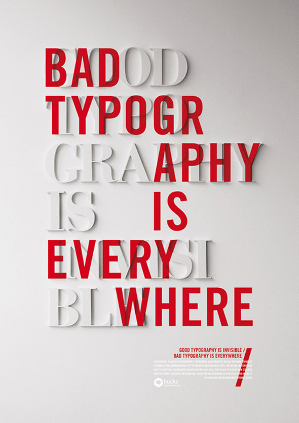typography poster from cssdesignawards