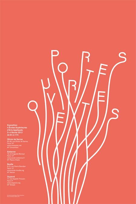 typography poster from ecole estienne