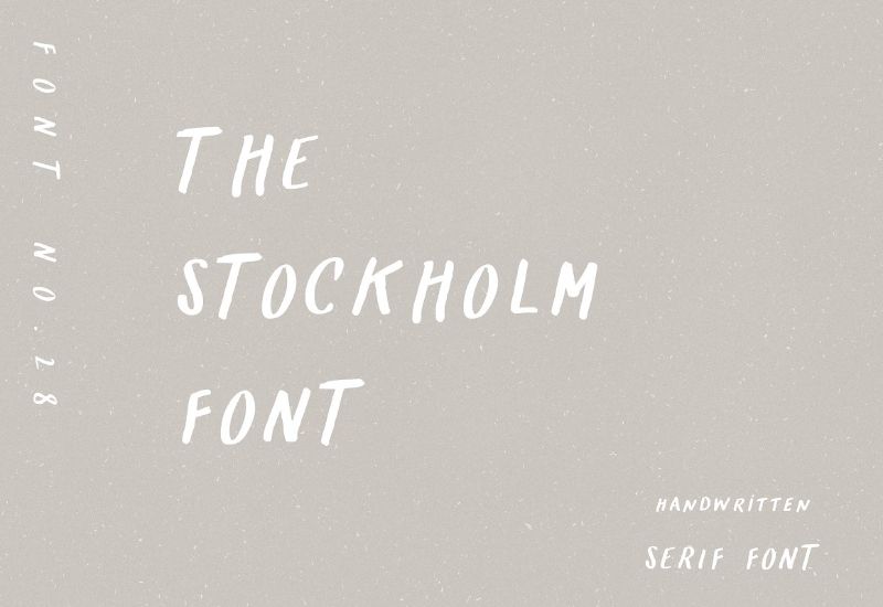 The Stockholm Font