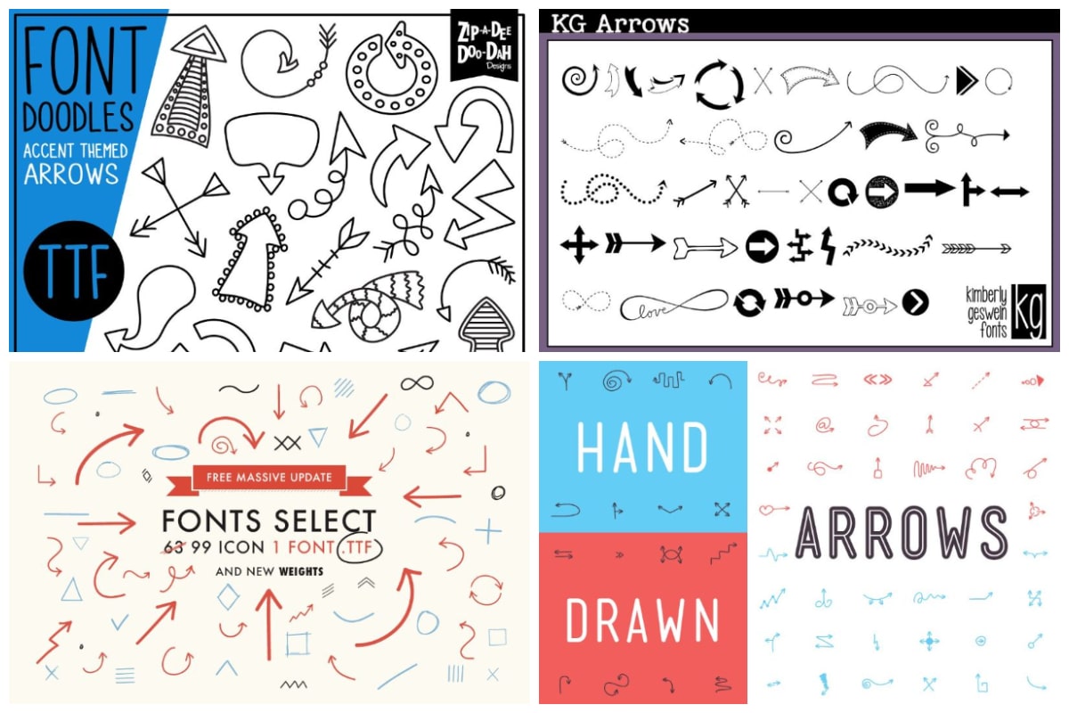 6 Engaging Arrow Fonts And Symbols To Spice Up Your Designs HipFonts