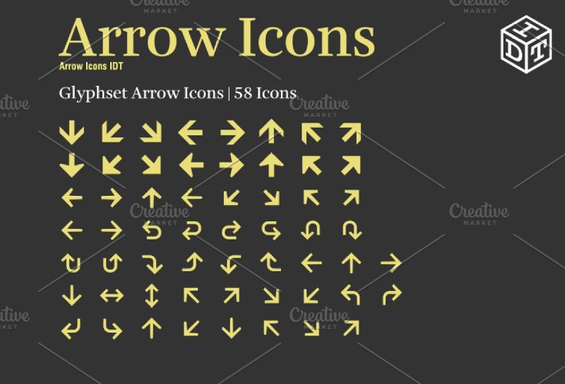 6 Engaging Arrow Fonts And Symbols To Spice Up Your Designs HipFonts   Arrow Icons 