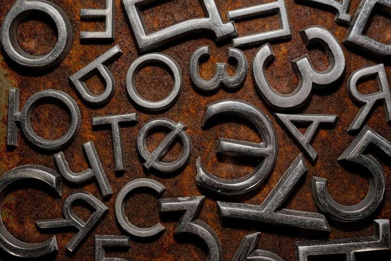 assorted metal cyrillic letters on a rusty backgro 2021 08 27 09 46 15 utc min