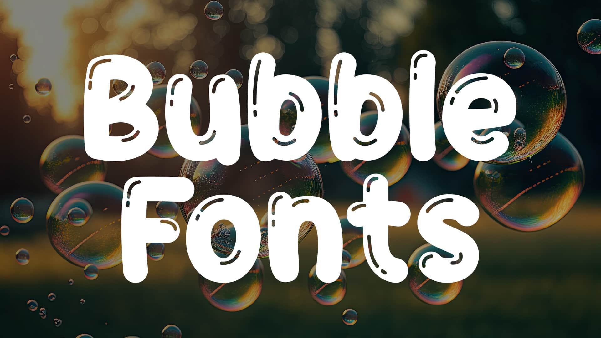 bubble fonts cover hipfonts