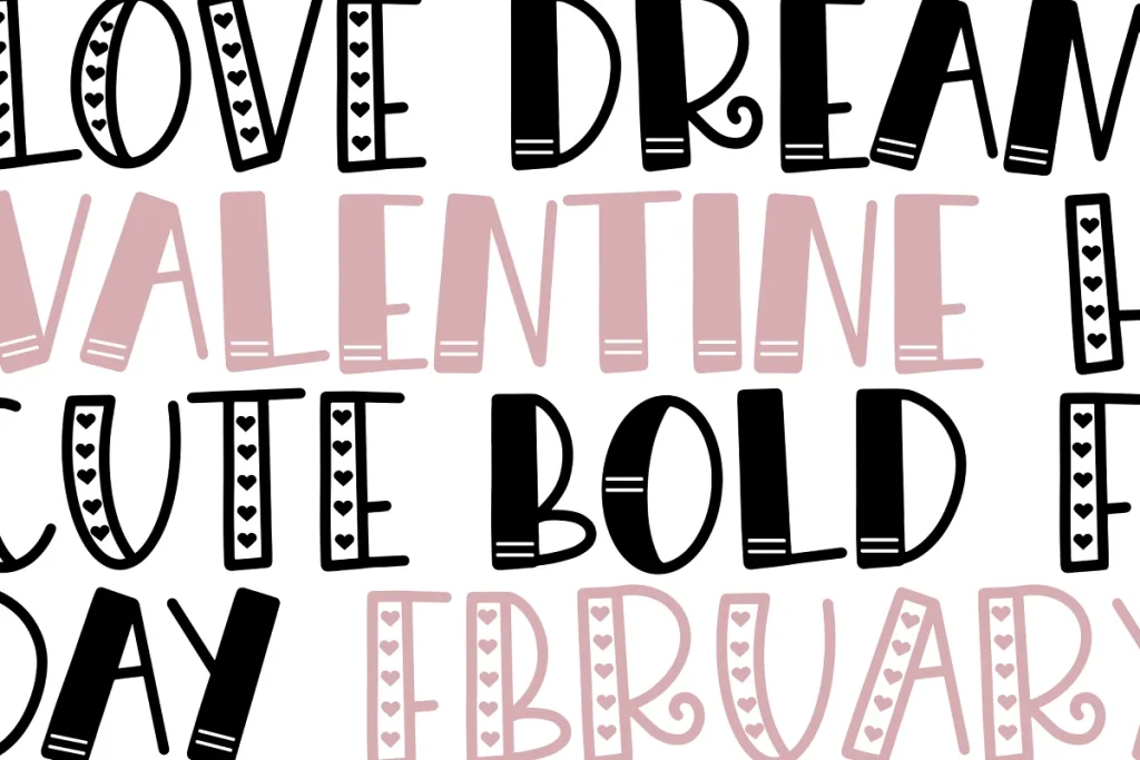Flirty Valentines Day Font