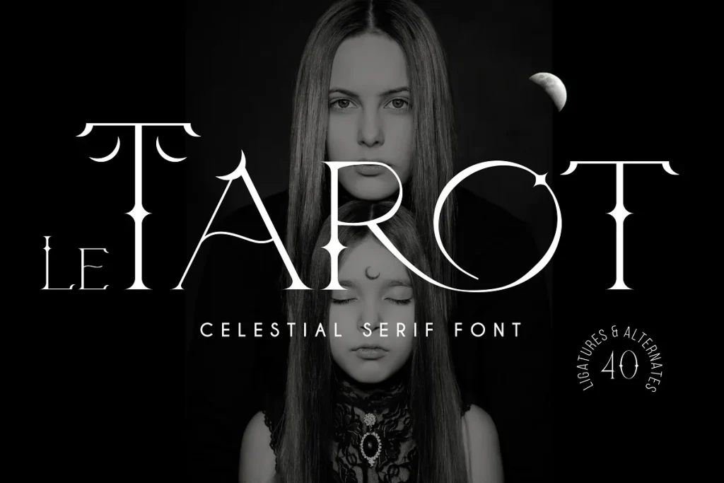 Le Tarot Celestial Serif Font
