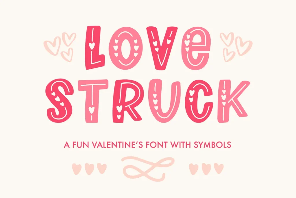 Love Struck Valentines Font