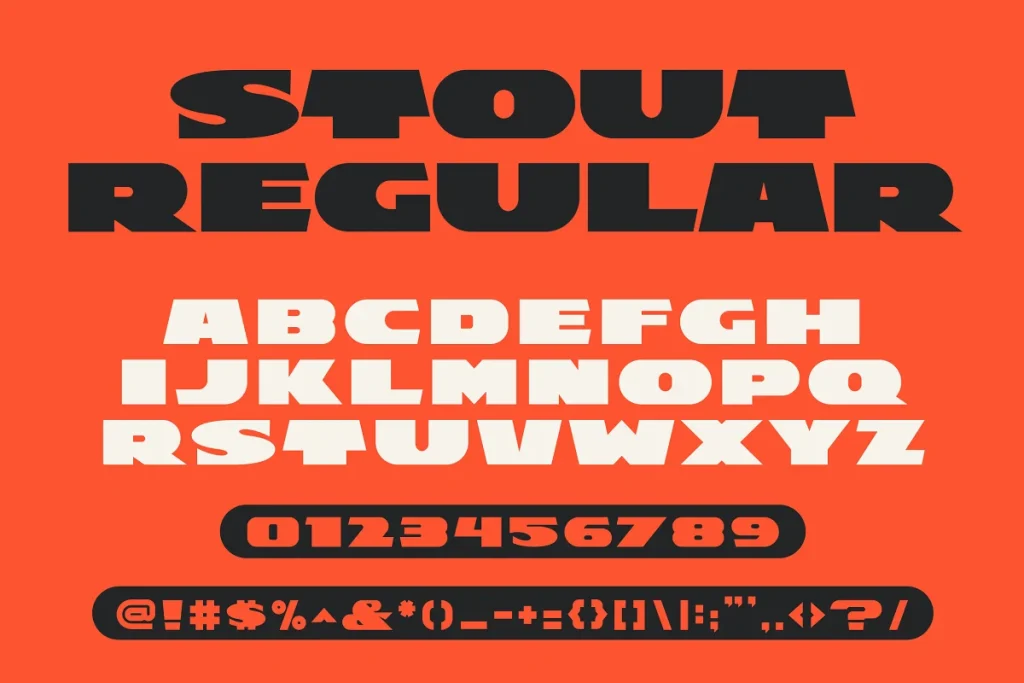 STOUT Wide Vintage Modern Typeface