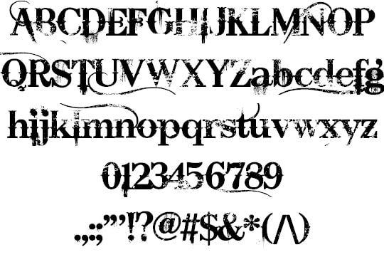 bleeding cowboy font alphabet min