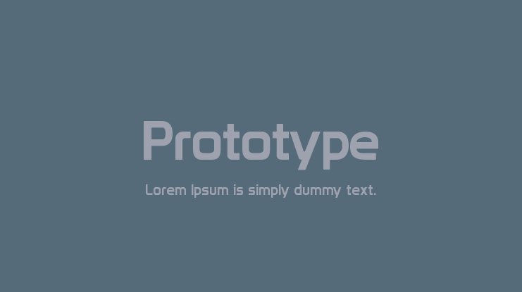 prototype font min