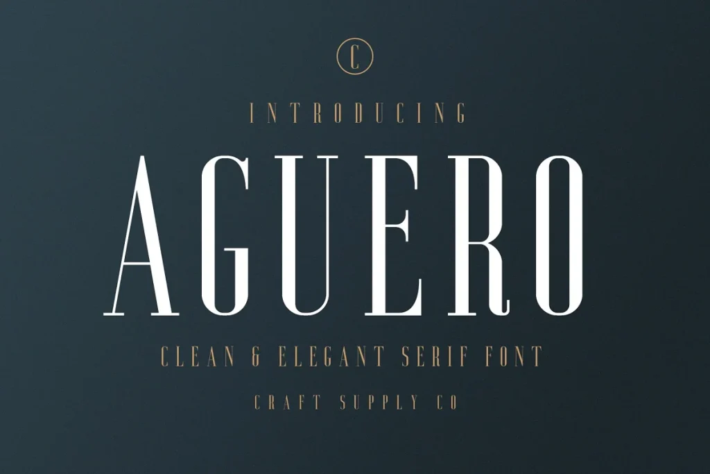 Aguero Serif Clean Elegant Font