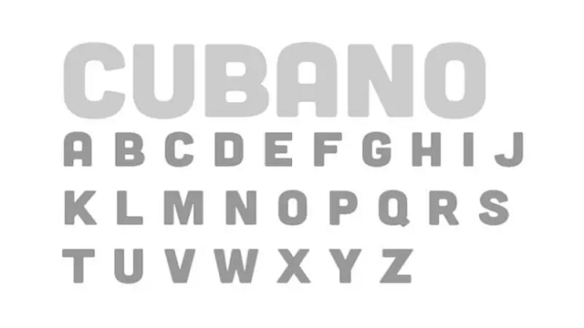 Cubano Font Family letters min