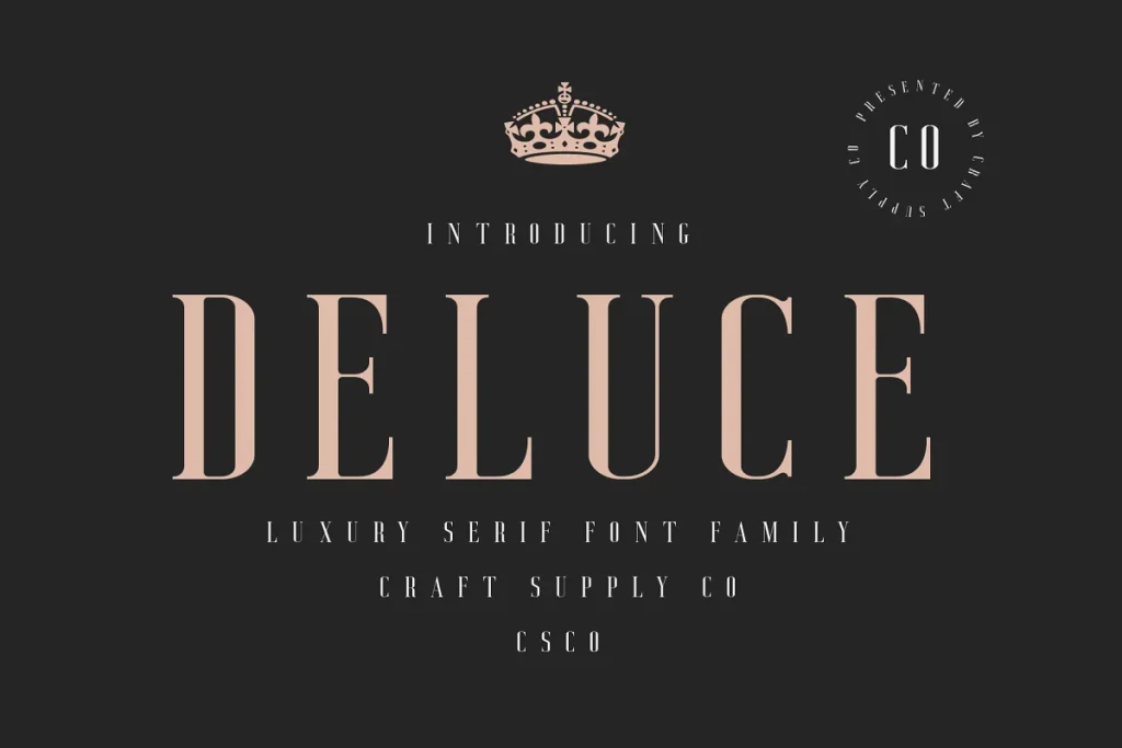 Deluce Luxury Serif Font