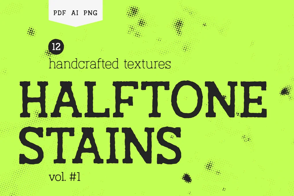 Halftone Stains Texture Pack