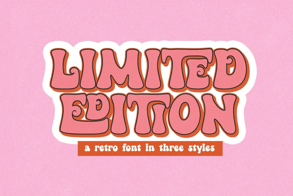 Limited Edition Retro Typeface